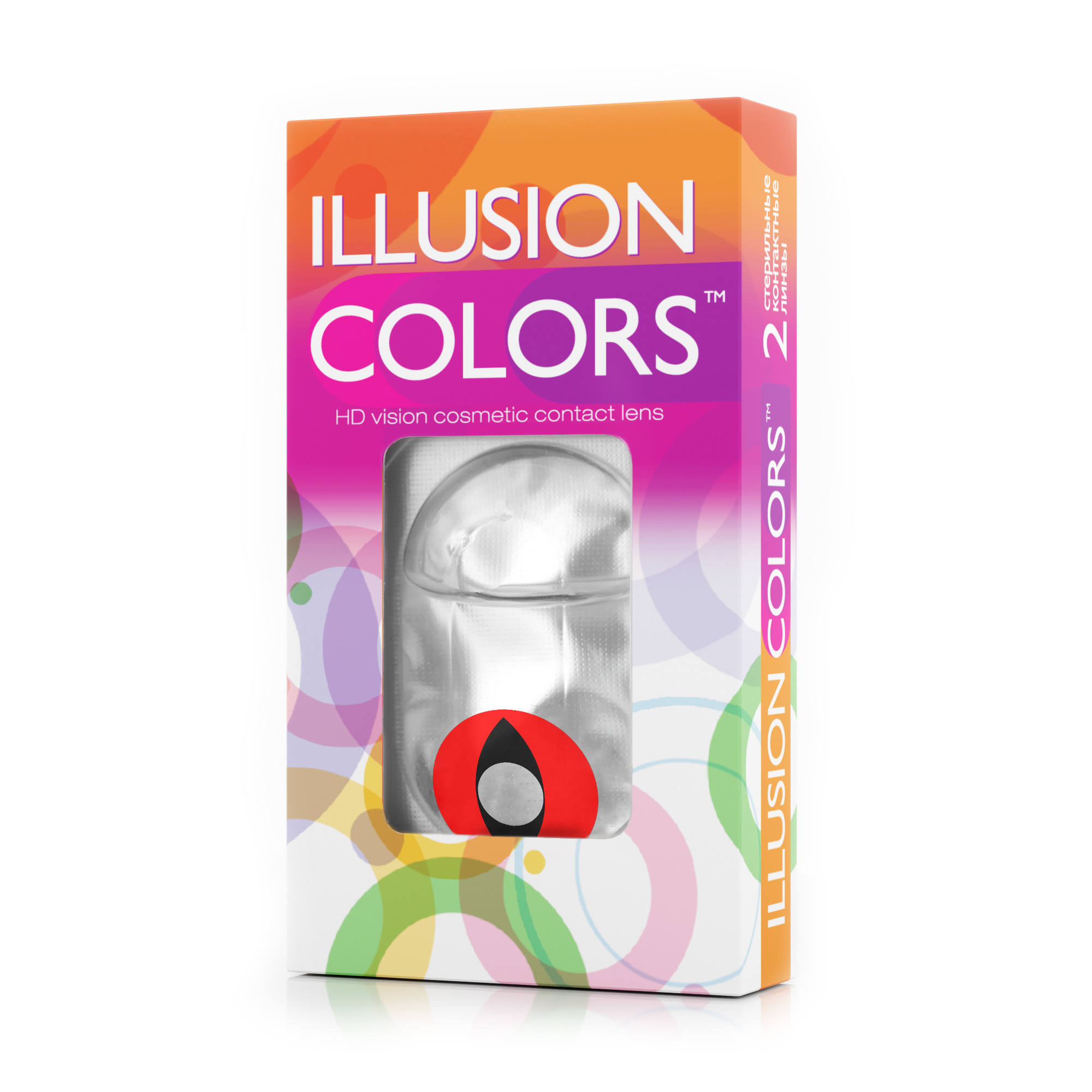 Контактные линзы ILLUSION COLORS RIO 16 в упаковке