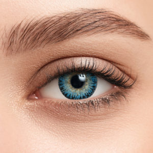 Голубые контактные линзы ILLUSION GEO MAGIC BLUE